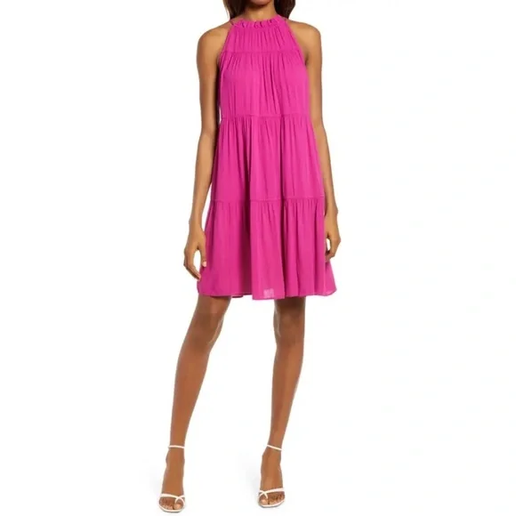 CHELSEA28 Tiered Halter Dress 🌺IN STORES🌺 - Picture 3 of 4